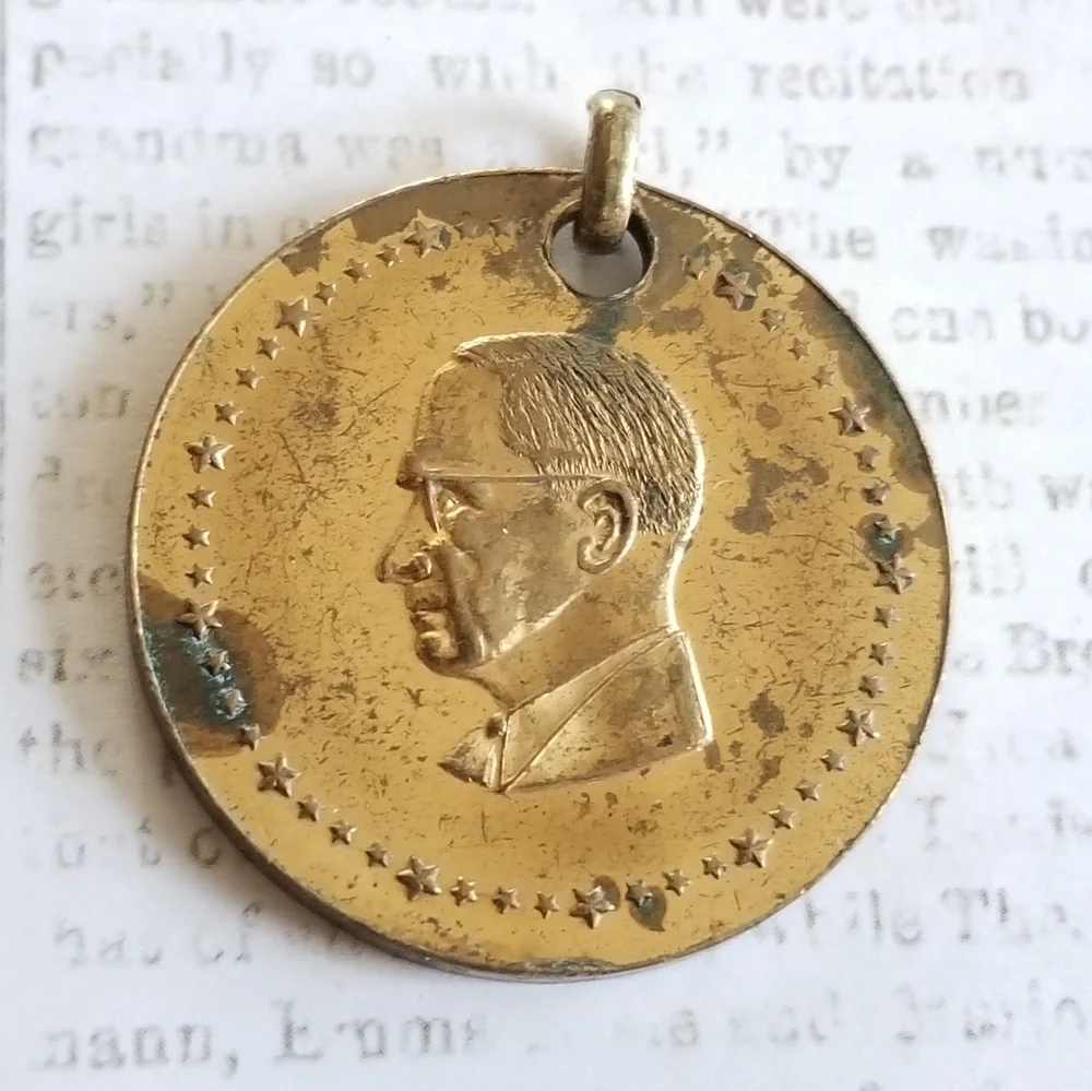 Vintage Harry Truman Inaugural coin pendant charm president political
